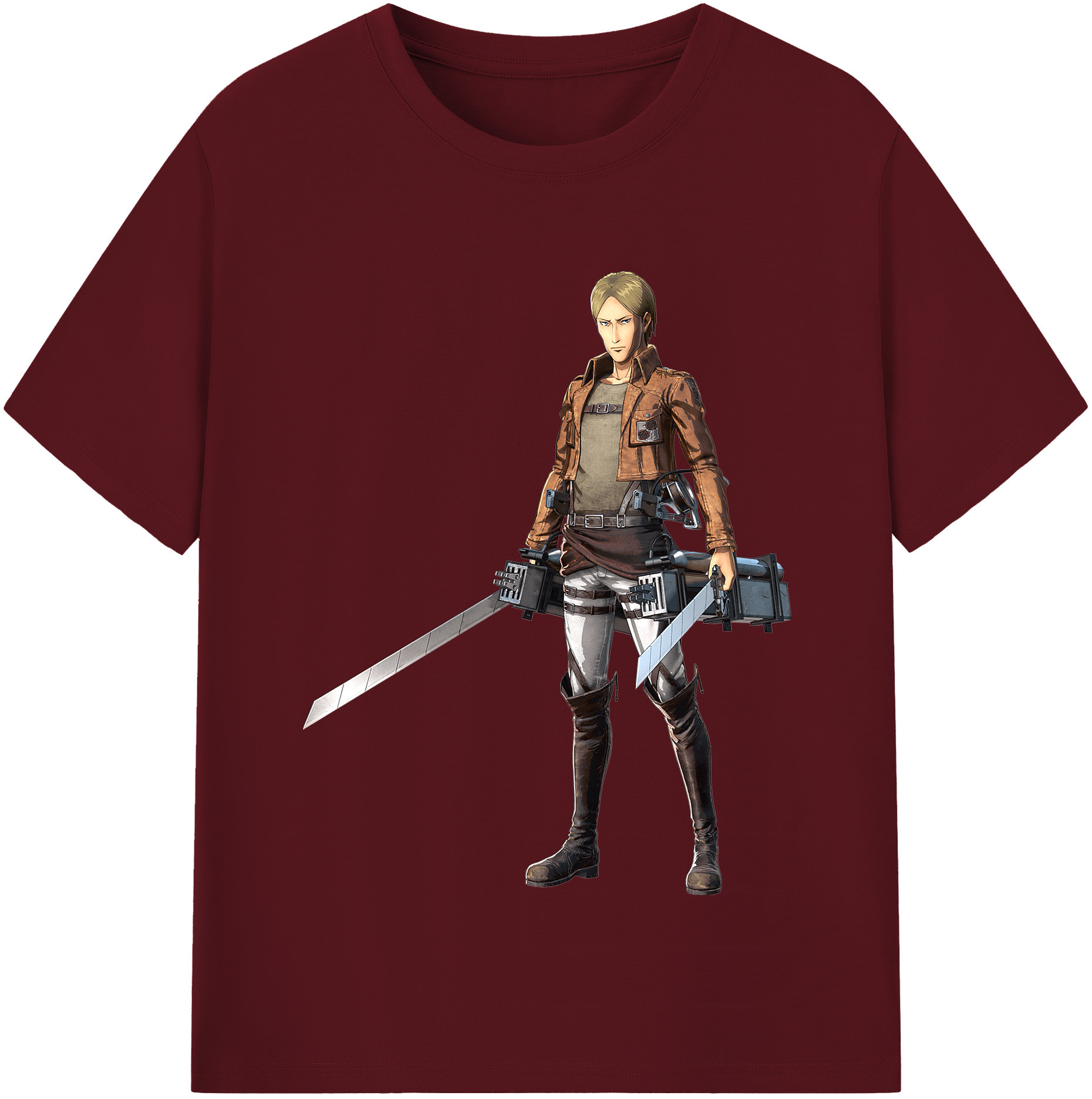 （画像用） 進撃の巨人 Attack on Titan 綿100％半袖Tシャツ（フロントプリント）